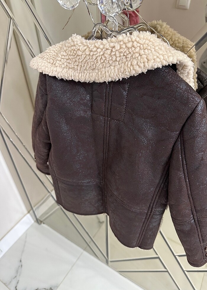 Mango Kürk Mont - Görsel 3