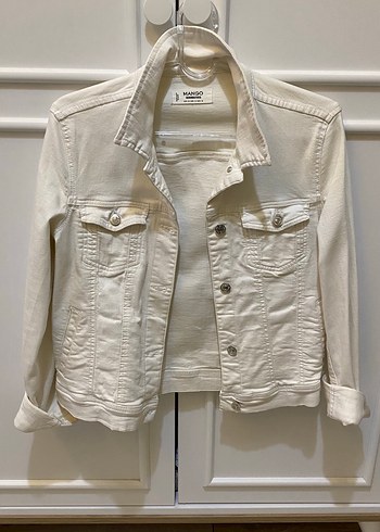 Mango Ekru Denim Ceket Mango