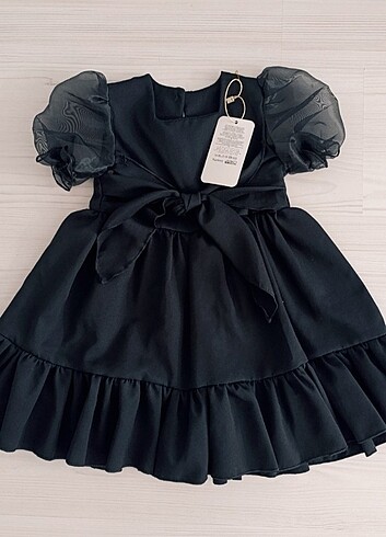 Zara KIZ ÇOCUK SİYAH ELBİSE