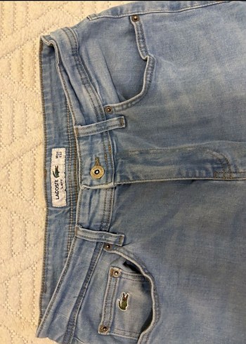 Lacoste Acik Mavi Denim Jean