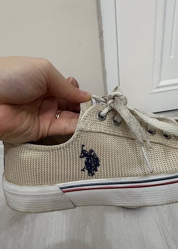 U.S Polo Assn. Bej Orgu Sneaker