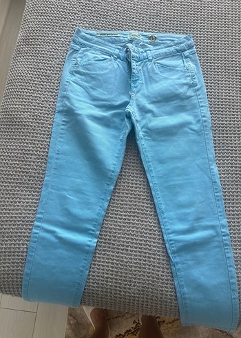 Mudo Acik Mavi Slim Fit Denim Jean