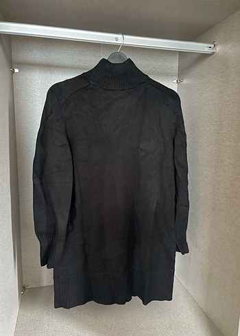 Kadın Siyah Boğazlı Örgü Triko - Görsel 2