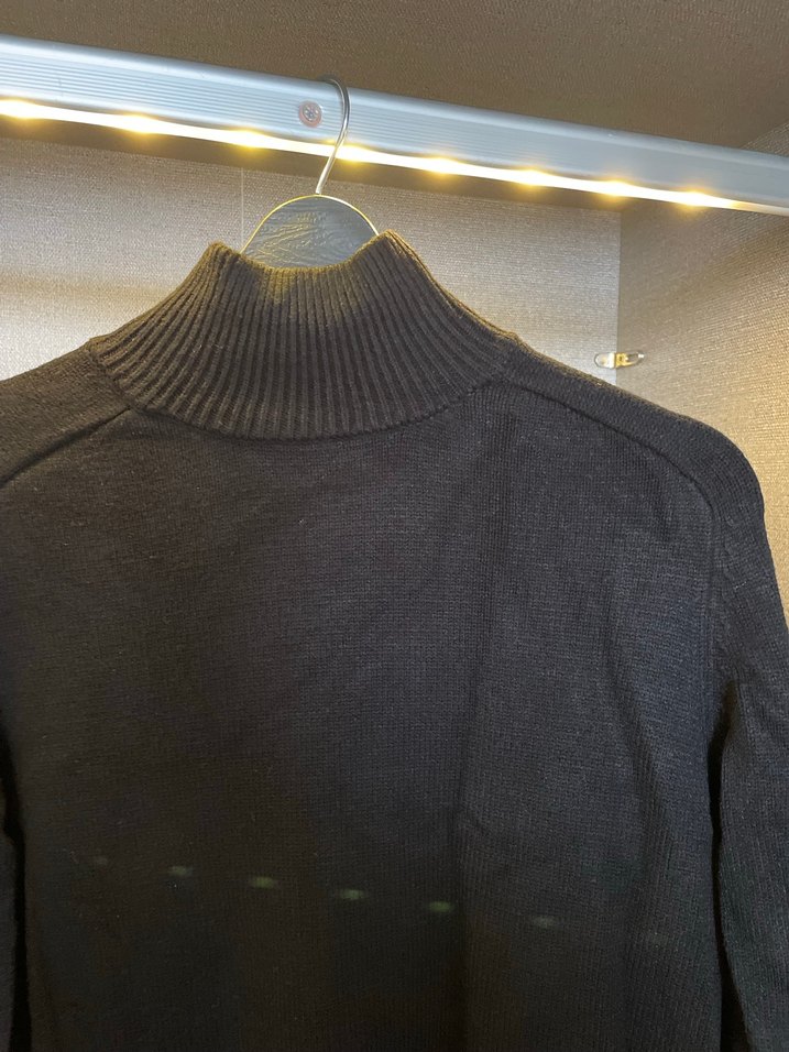 Kadın Siyah Boğazlı Örgü Triko - Görsel 3