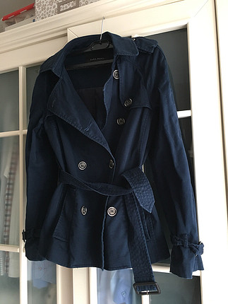 Zara Zara lacivert trençkot