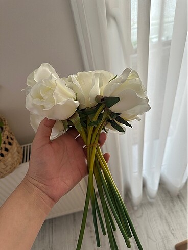 Diğer Beyaz gül gelin buketi