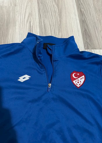 Lotto Mavi Yarim Fermuarli Spor Ustu