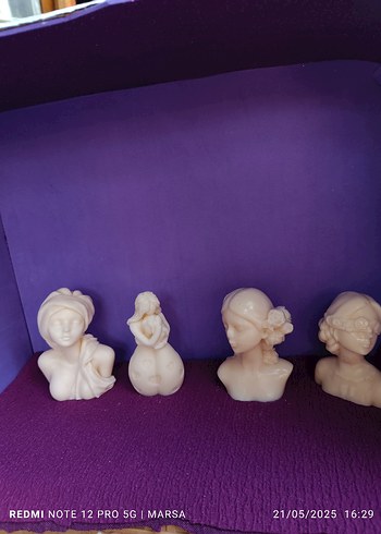 Diğer Beyaz Pastel Kadın Figürleri Seti