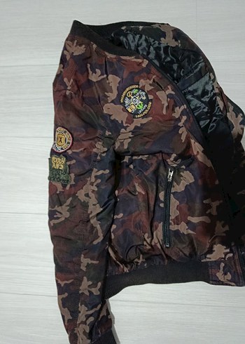 Erkek Çocuk Kamuflaj Desenli Spor Mont - Görsel 5