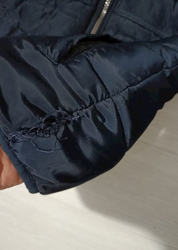 Erkek Lacivert Fermuarlı Streetwear Mont - Görsel 2