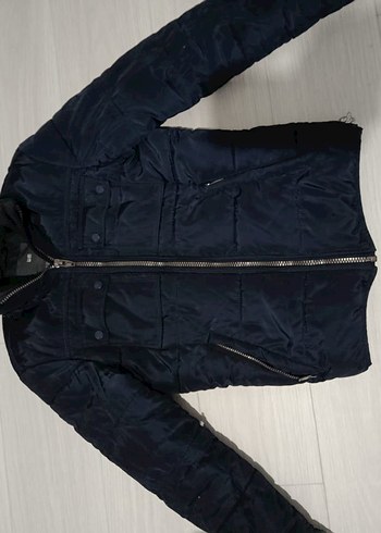 Erkek Lacivert Fermuarlı Streetwear Mont - Görsel 3