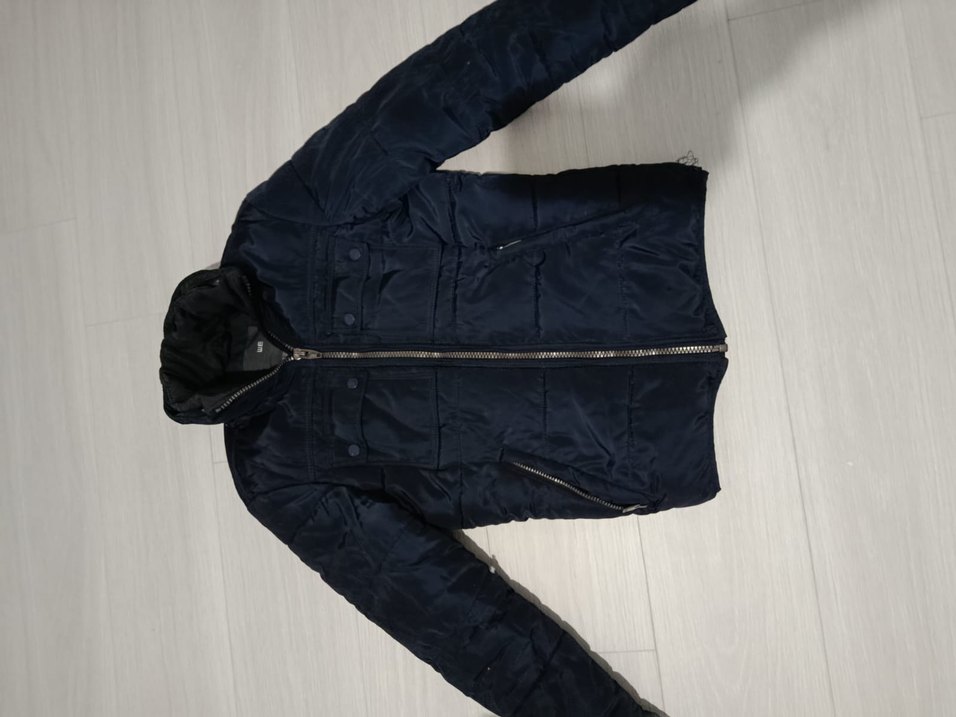 Erkek Lacivert Fermuarlı Streetwear Mont - Görsel 3