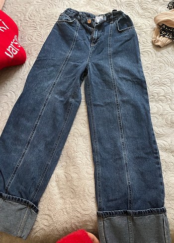 Defacto Koyu Mavi Yuksek Bel Denim Jean