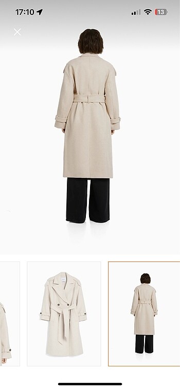 l Beden Bershka Yün Kaban