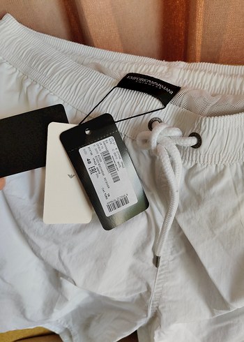 Emporio Armani Beyaz Mini Erkek Mayo - Görsel 4