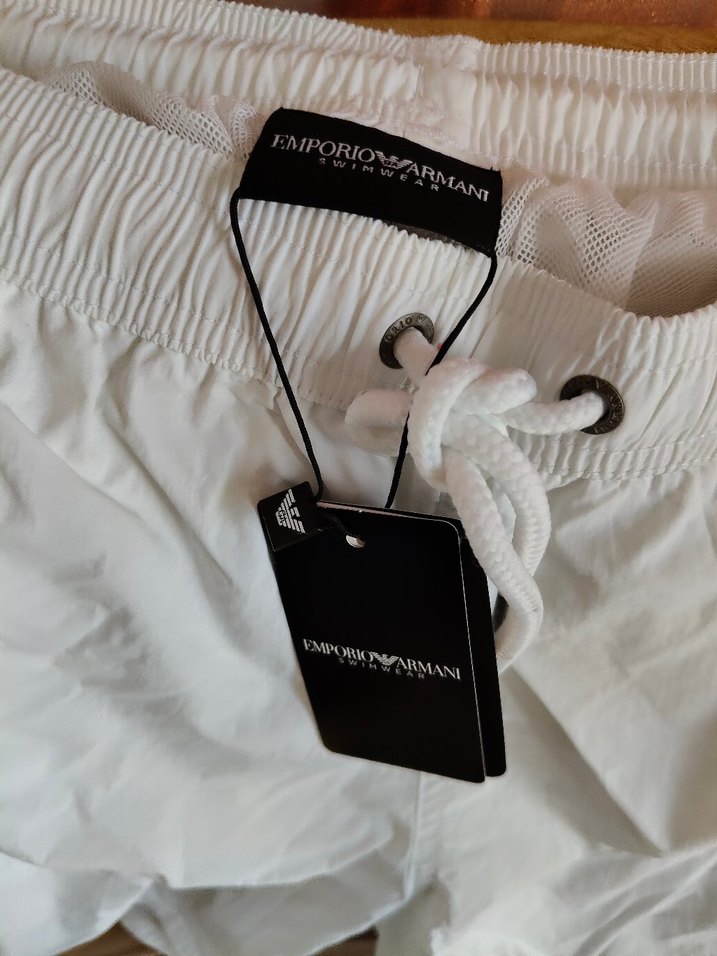 Emporio Armani Beyaz Mini Erkek Mayo - Görsel 3