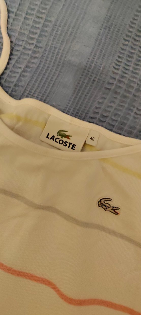 lacoste Beyaz İnce Askılı Atlet - Görsel 2