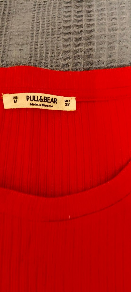 pull &bear Kırmızı Kadın Atletik  kapri üst - Görsel 2