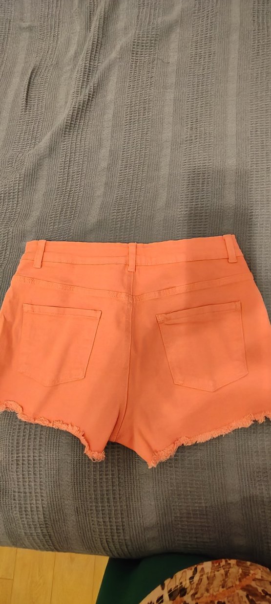 primark Pembe  keten Mini Şort - Görsel 3