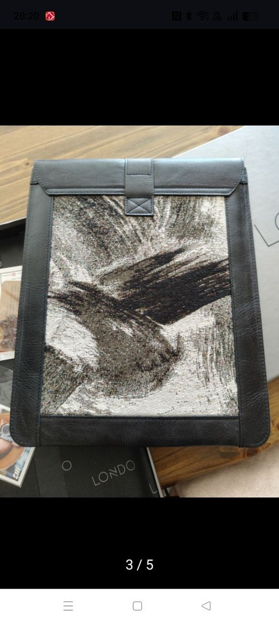 Londo Deri Baskılı Laptop Çantası - Görsel 3