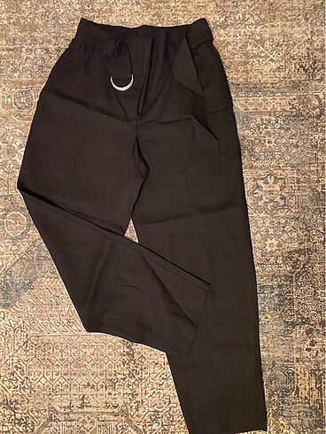 xs Beden siyah Renk Zara keten karışım pantolon