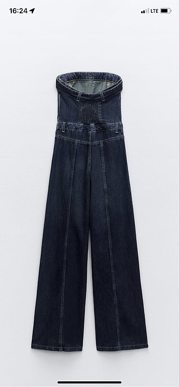 s Beden lacivert Renk Zara denim tulum