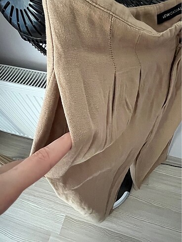 40 Beden Lcw casual sütlü kahve keten karışımlı pantolon