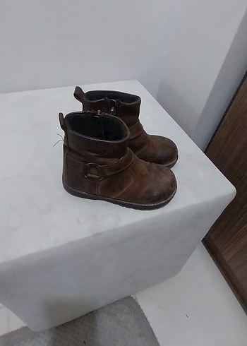 Deri Tokalı Kahverengi Botlar - Görsel 2