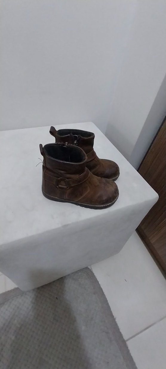 Deri Tokalı Kahverengi Botlar - Görsel 2