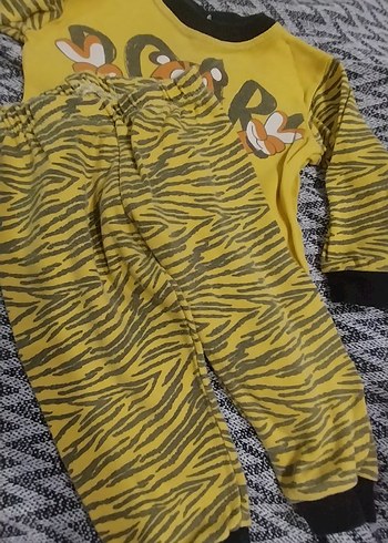 Sarı Baskılı Çocuk Triko Takım - Görsel 3