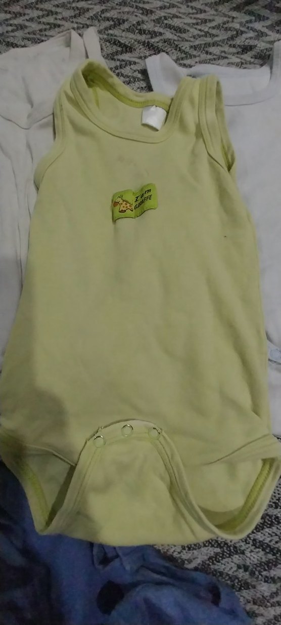 Mavi Pamuklu Erkek Bebek Kolsuz Body - Görsel 4