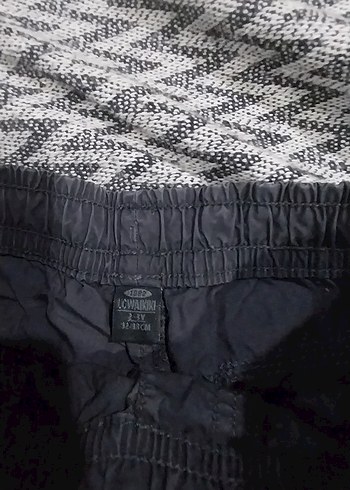 Erkek Çocuk Gri Bol Kesim Kemerli Keten Pantolon - Görsel 4