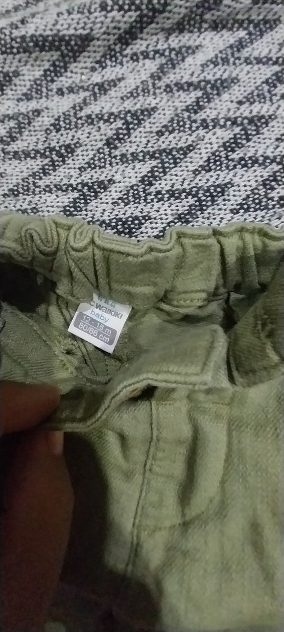 Erkek Çocuk Keten Haki Şort - Görsel 3