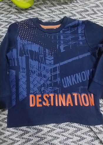 Baskılı Gri Erkek Bebek Takımı - Görsel 2