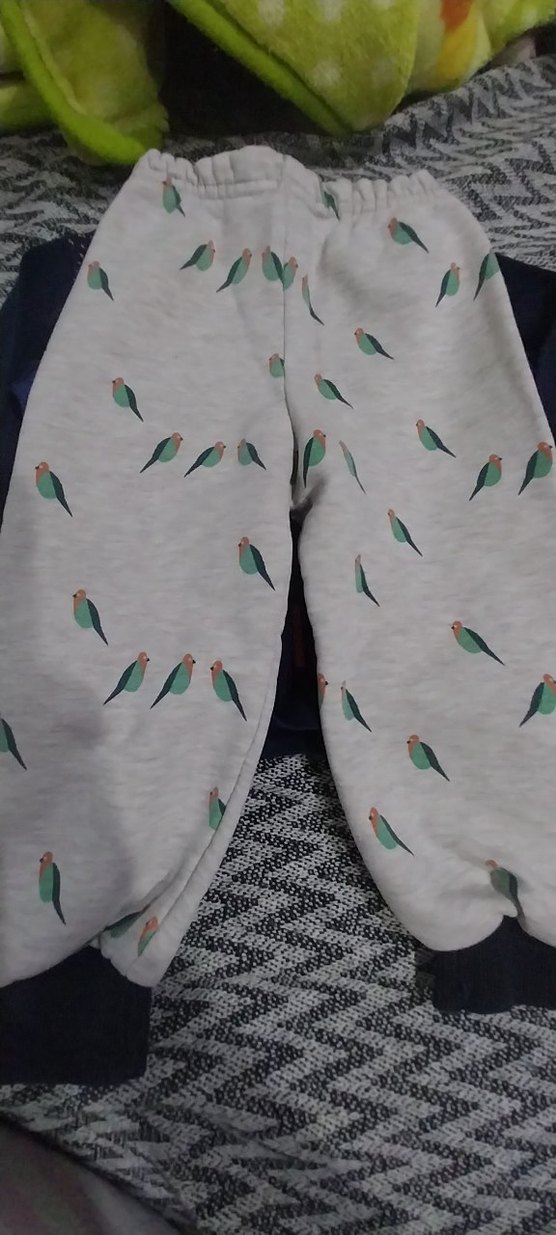 Baskılı Gri Erkek Bebek Takımı - Görsel 3