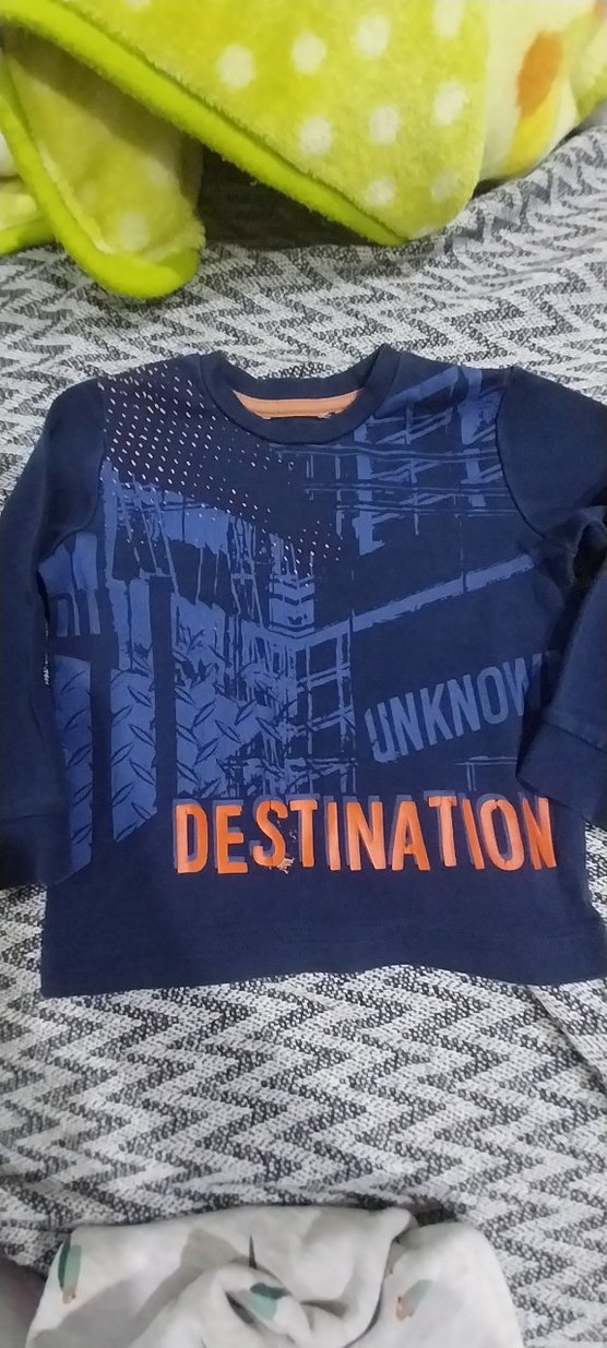 Baskılı Gri Erkek Bebek Takımı - Görsel 2