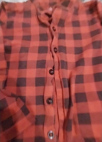 Kırmızı Ekose Desenli Rahat Pijama Takımı - Görsel 3