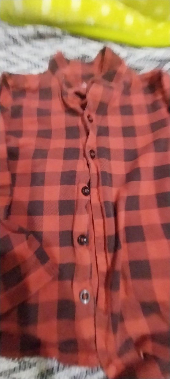 Kırmızı Ekose Desenli Rahat Pijama Takımı - Görsel 3