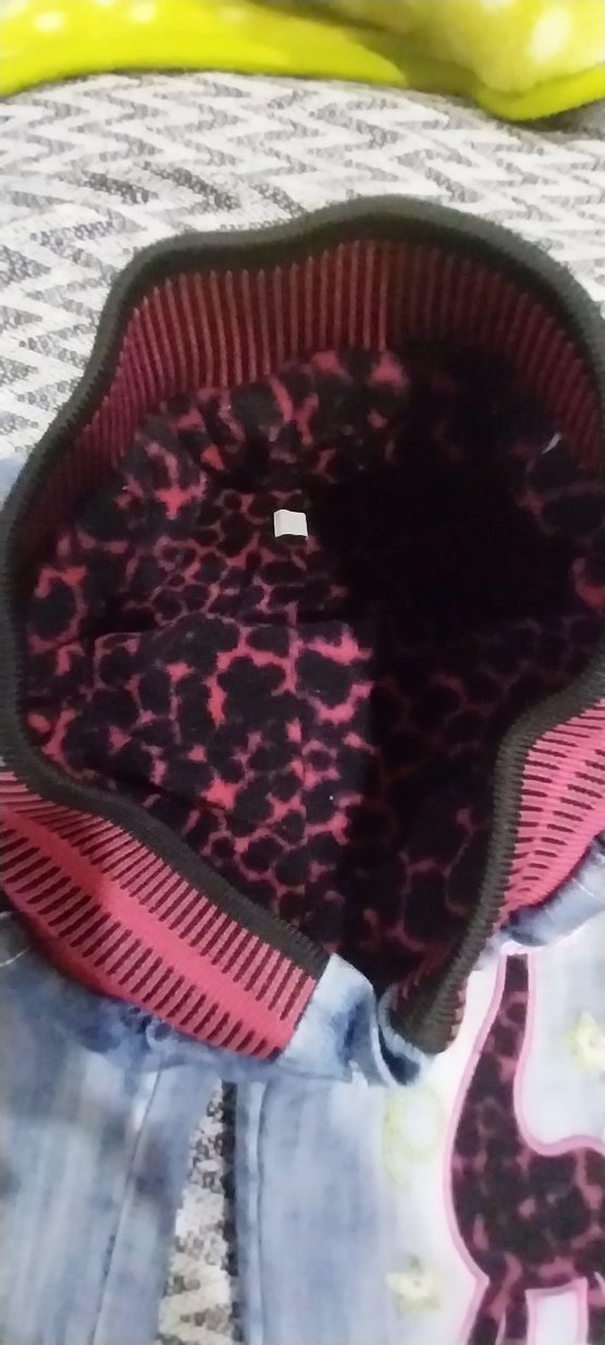 Kız Çocuk Renkli Baskılı Bol Kot Pantolon - Görsel 4