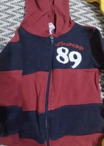 Sarı Kapüşonlu Fermuarlı Erkek Sweatshirt - Görsel 2