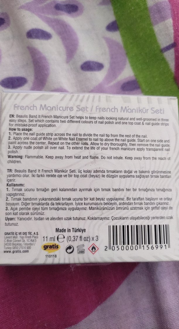 BAND İT French Manikür Seti Beyaz Oje - Görsel 2