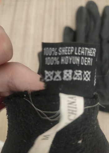 Siyah Deri Biker Eldiven - Görsel 4