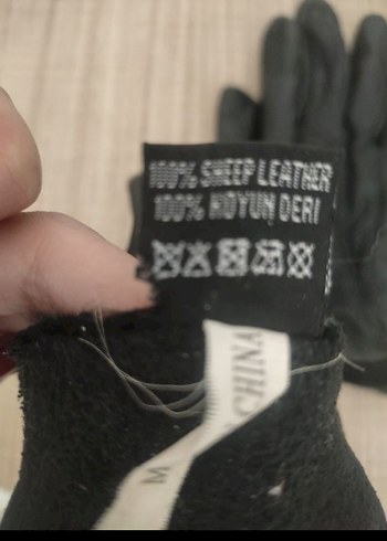 Siyah Deri Biker Eldiven - Görsel 7