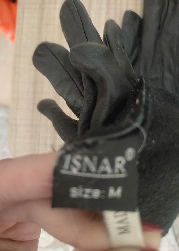 Siyah Deri Biker Eldiven - Görsel 3