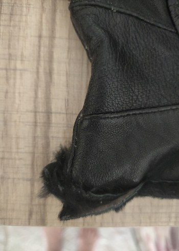 Siyah Deri Biker Eldiven - Görsel 2