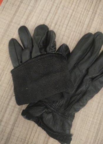 Siyah Deri Biker Eldiven - Görsel 5