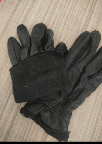 Siyah Deri Biker Eldiven - Görsel 8