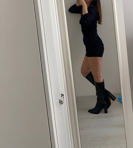 H&M H&M basic siyah elbise