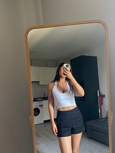 s Beden Stradivarius halter yaka üst