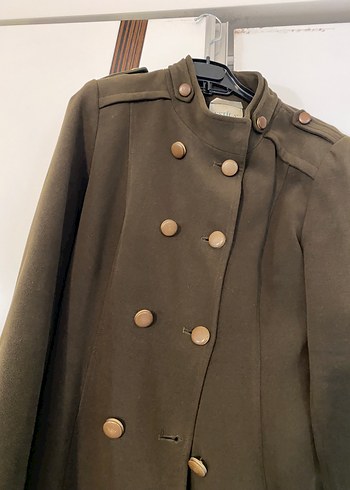 Kahverengi Süet Kemerli Uzun Kadın Kaban - Görsel 3